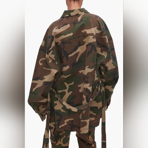 NWT Good American Camo Cargo Uniform Jacket - Picture 2 of 6